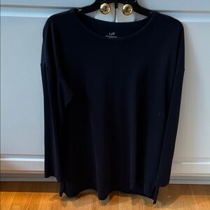 J. Jill Navy Blue Crew-Neck Tunic